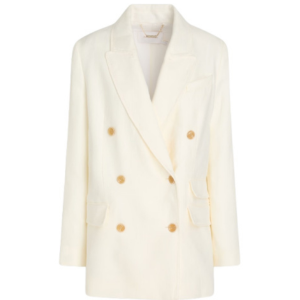 Zimmermann Double-Breasted Linen Blazer