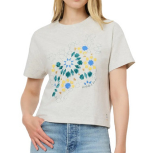 Scotch & Soda Cropped Boxy Graphic T-Shirt