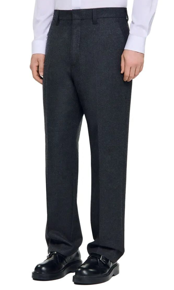 Sandro Men's Wool Suit Trousers