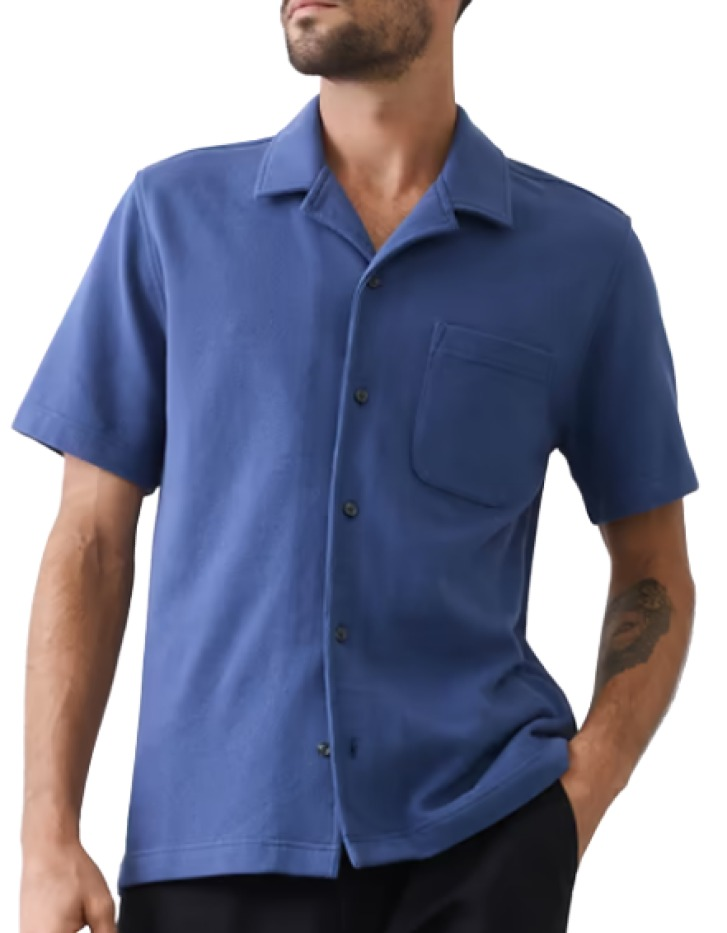 Banana Republic Standard-Fit Textured Resort Polo