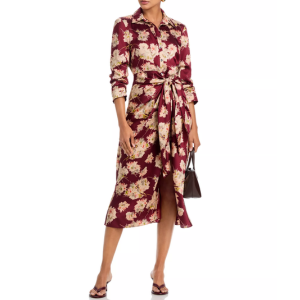 Cinq à Sept Mae Bouquet Jacey Tie Waist Shirtdress