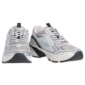 Palm Angels Metallic Leather & Mesh Sneakers