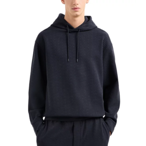 Emporio Armani Jacquard Logo Hooded Sweatshirt