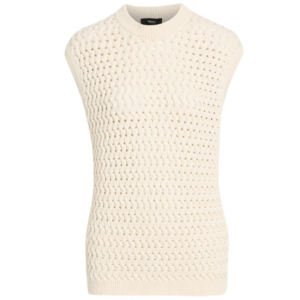 Theory Cable-Knit Cotton-Blend Vest