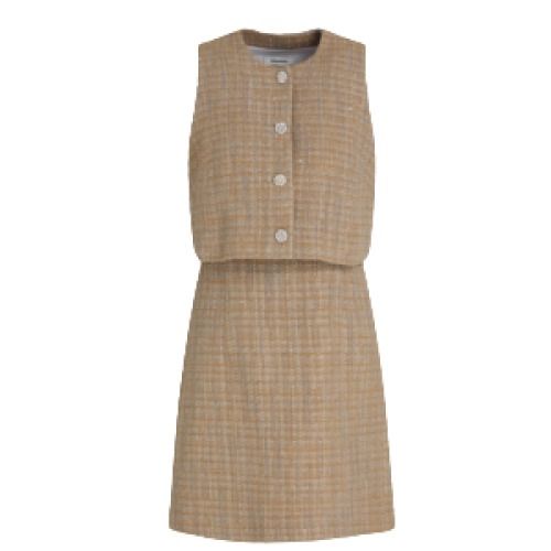 Sandro Metallic Tweed Mini Dress