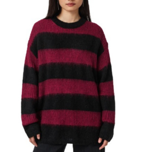AllSaints Onyx Striped Sweater