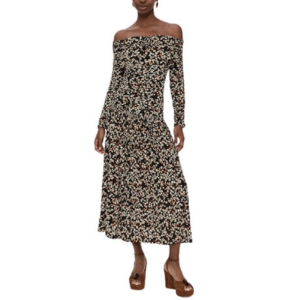 Farm Rio Tiny Flowers Long Sleeve Dress