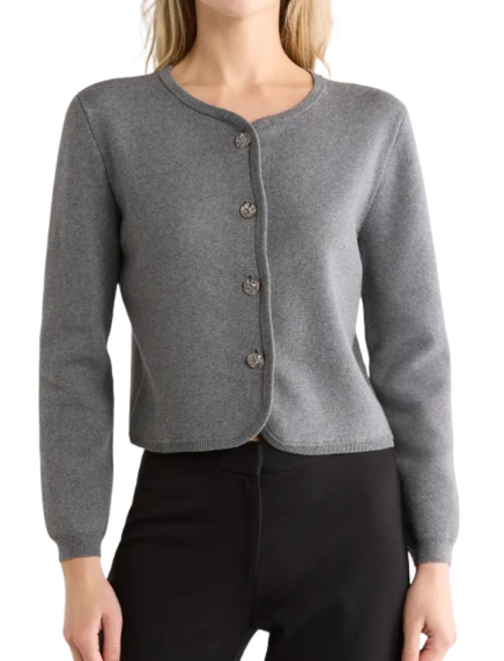 Rag & Bone Dee Cotton Blend Crop Cardigan
