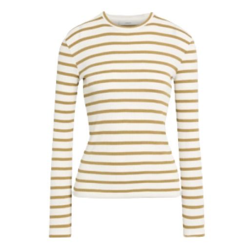 Vince Striped Ribbed Top