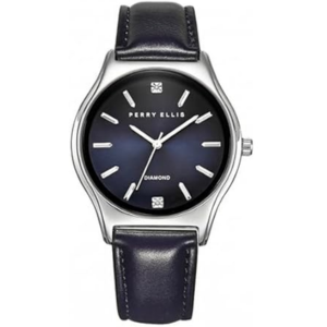 Perry Ellis Ultra Slim Men’s Leather Watch