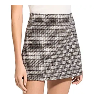 Theory Tweed A-Line Miniskirt