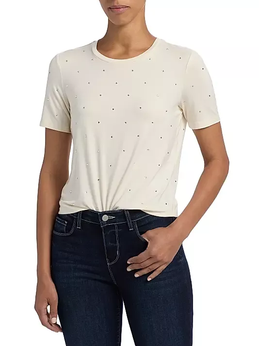 L'agence Stormy Embellished T-Shirt