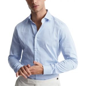Reiss Bengal Cotton Slim Fit Striped Shirt