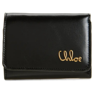 Chloé Shiny Leather Trifold Wallet