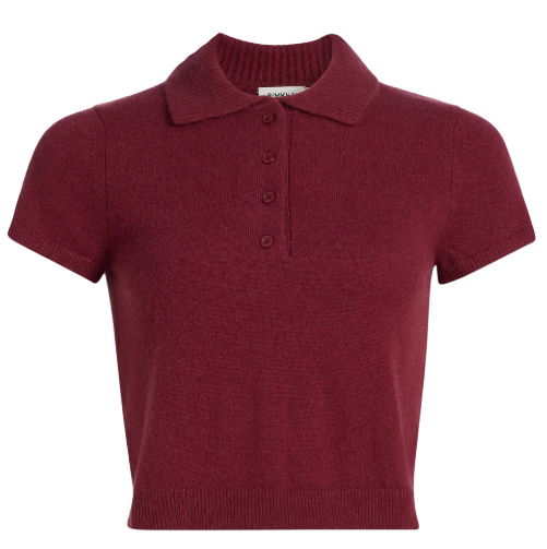 Simkhai Twila Cashmere Polo Shirt