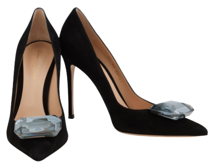 Gianvito Rossi Jaipur Embellished Suede Pumps