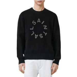 AllSaints Petra Reversible Print Logo Sweater