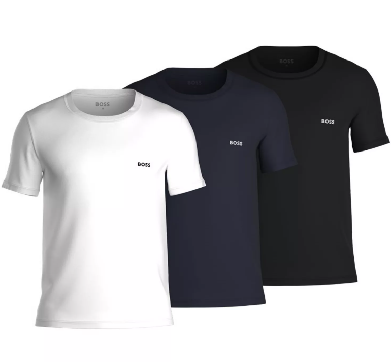 Hugo Boss Men's 3-Pack Logo-Print T-Shirts