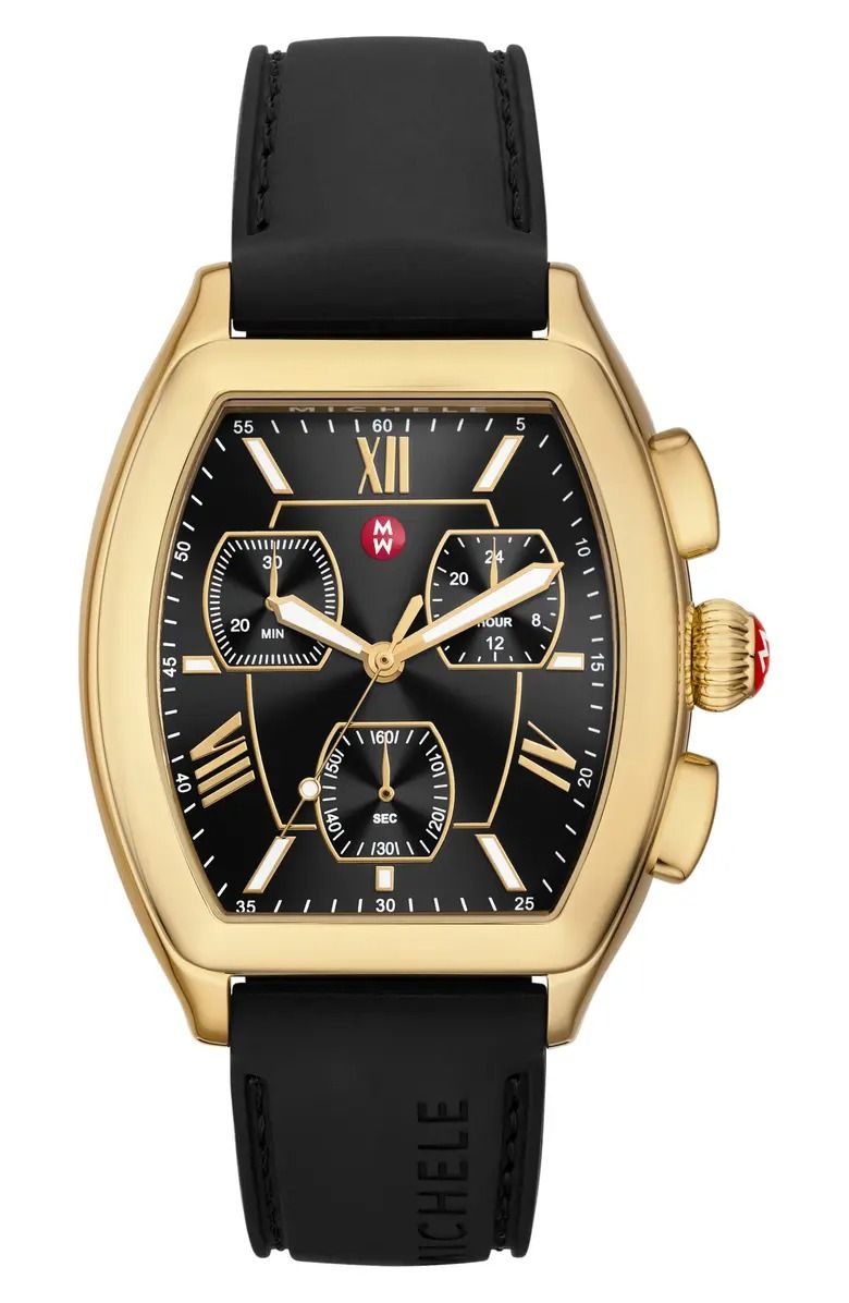 Michele Releve Sport Silicone Strap Watch