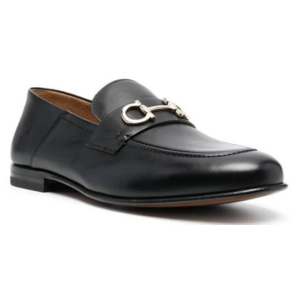 Ferragamo Men's Gancini Ornament Loafers