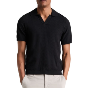 Rag & Bone Zuma Herringbone Terry Polo Shirt