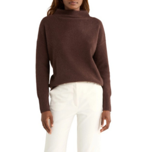 Vince Cashmere Funnel Neck Pullover Sweater