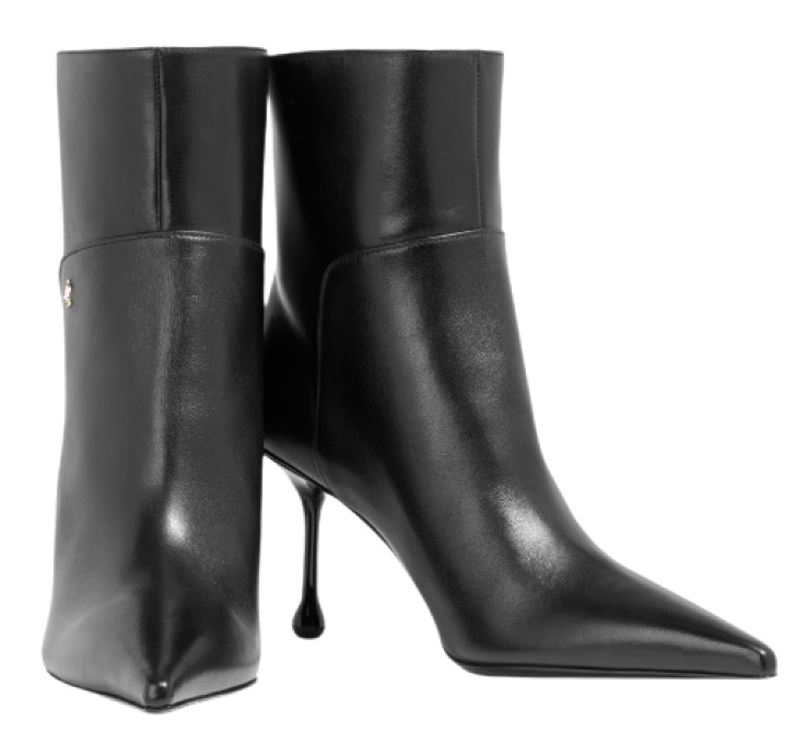 Jimmy Choo Cycas 80 Leather Ankle Boots