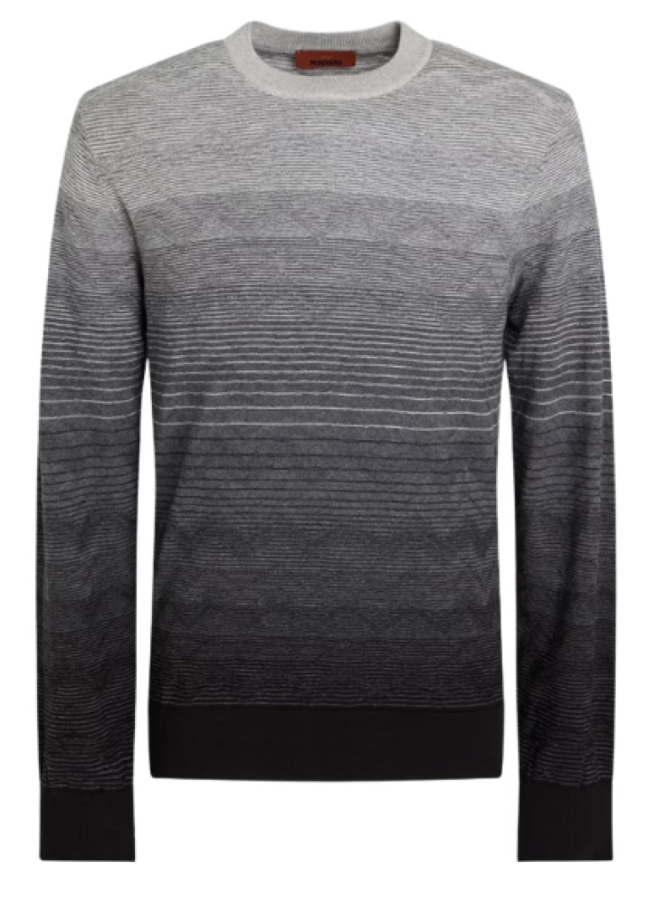 Missoni Space-Dyed Jacquard-Knit Cotton Sweater