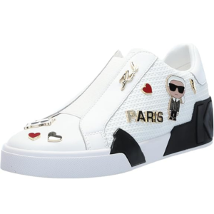 Karl Lagerfeld Women's Slip on Sneakers w/Pins