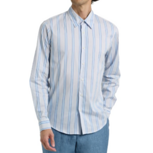 Sandro Striped Cotton-Blend Poplin Shirt