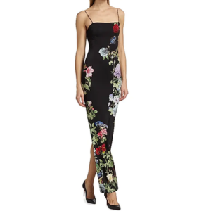 Alice + Olivia Fifi Floral Maxi Slip Dress