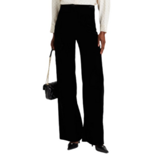 Sandro Velvet Wide-Leg Pants