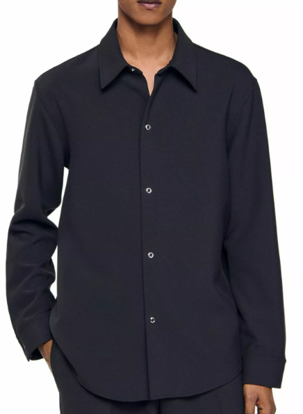 Sandro Long Sleeved Jersey Shirt