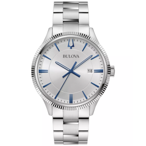 Bulova Men's 42mm Stainless Steel Bracelet Watch