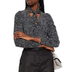 Maje Tie-Neck Blouse