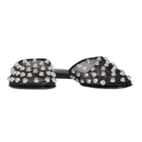Alexander Wang Rhodes Studded Mesh Slip-On Slippers