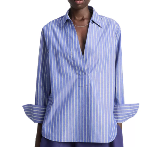 Vince Long Sleeve Popover Shirt