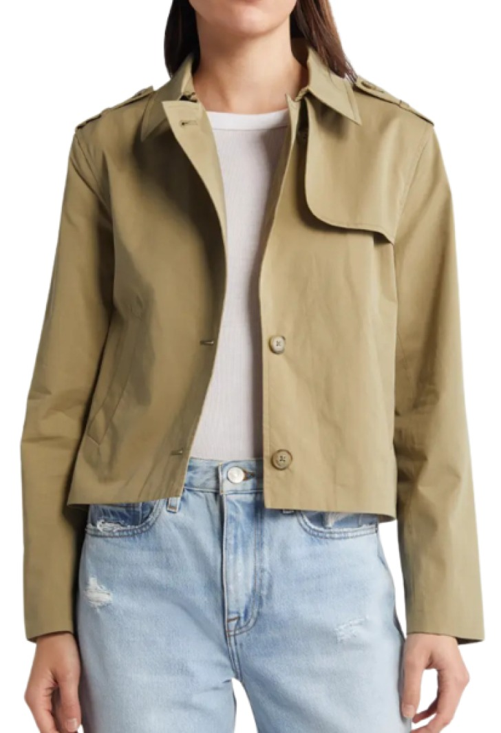 Frame Short Trench Jacket