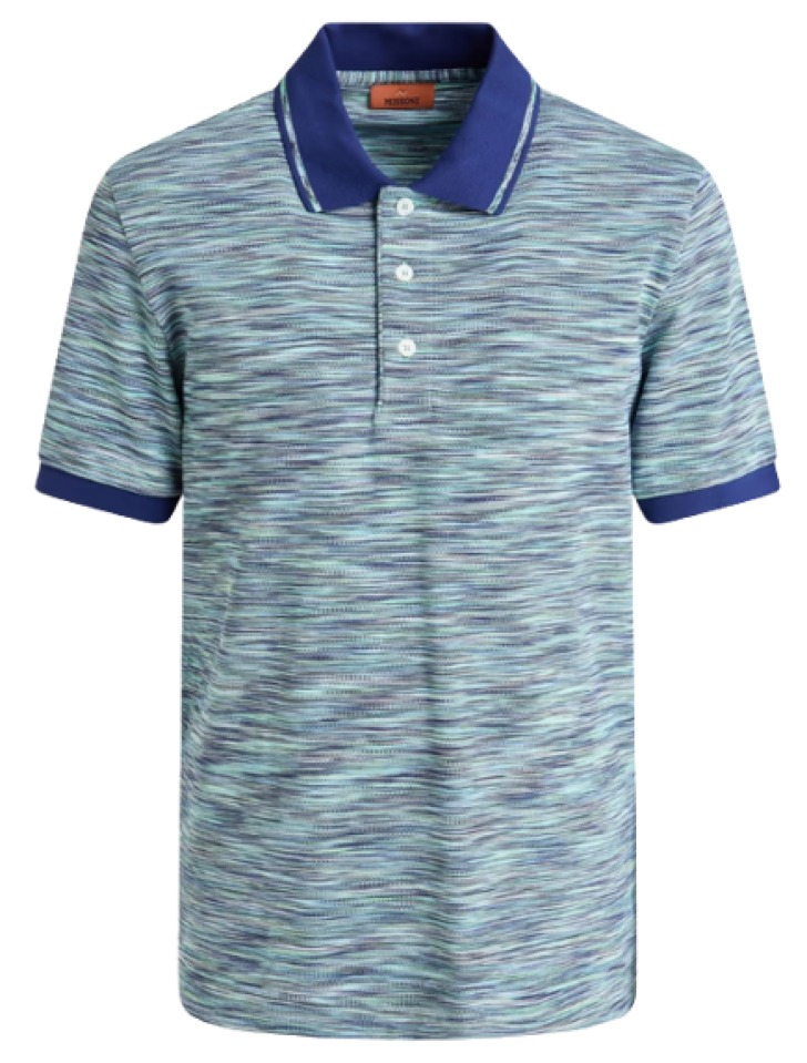 Missoni Space-Dyed Intarsia Cotton Polo Shirt