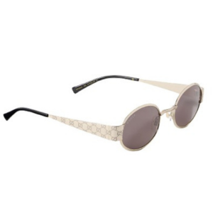 Gucci Gold Tone Oval Frame Sunglasses