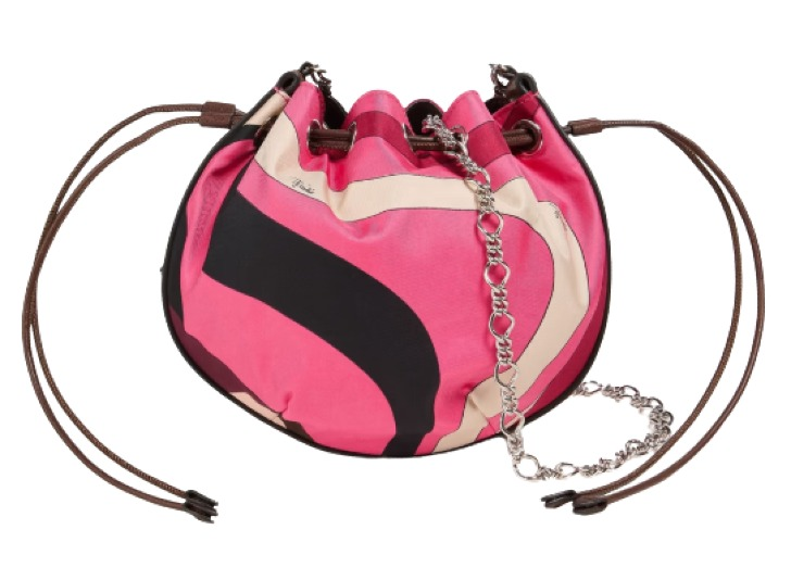 Pucci Leather-Trimmed Printed Silk-Twill Cross-Body Bag