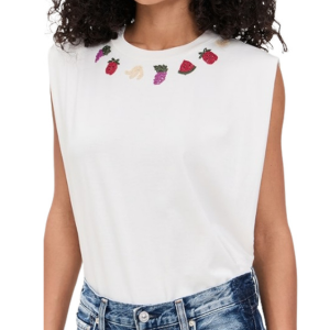 Farm Rio Beaded Tank Top