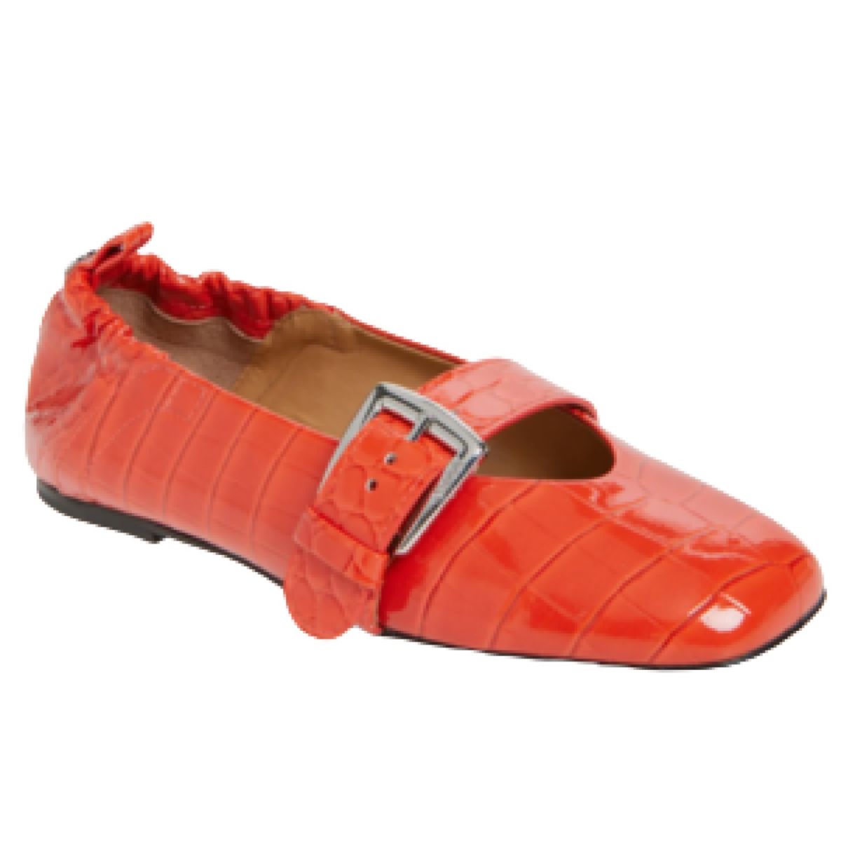 Ganni Women's Mary Jane Ballet Flats