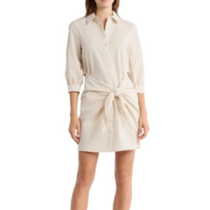 Cinq à Sept Seersucker Cotton Shirtdress