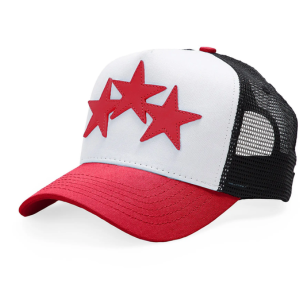 Amiri 3 Stars Cotton Trucker Hat