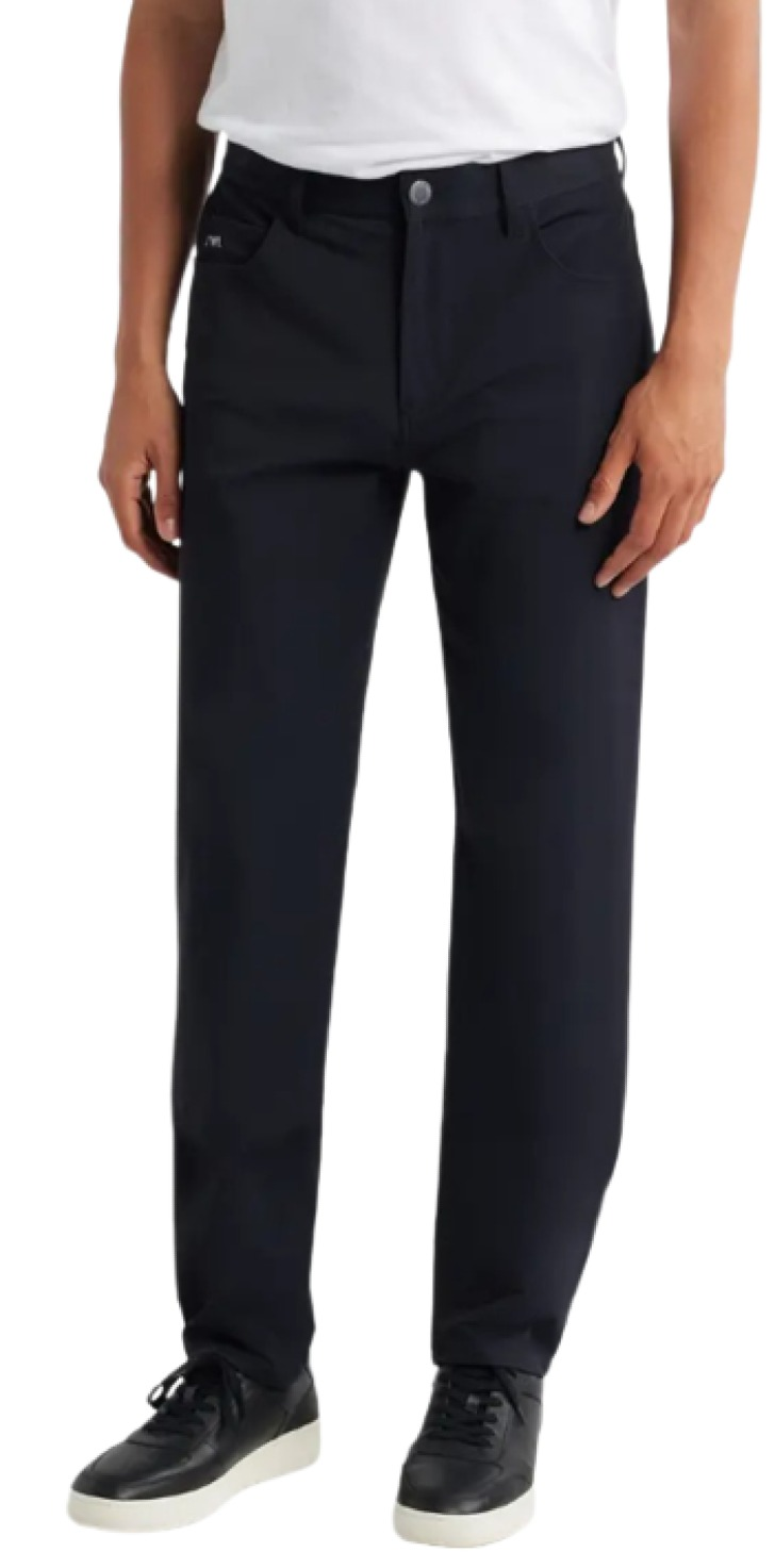 Emporio Armani Techno Straight Leg Stretch Twill Pants
