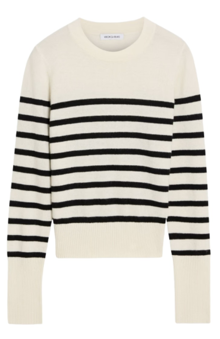 Veronica Beard Caleb Striped Cashmere Sweater