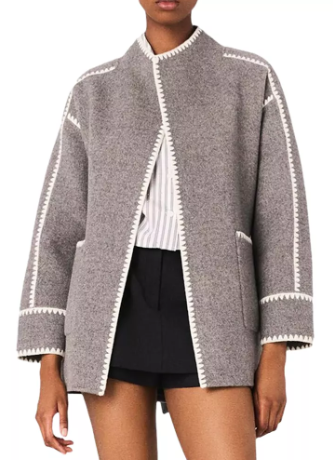 Maje Double Faced Coat