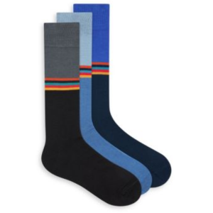 Paul Smith 3-Pack Striped Crew Socks