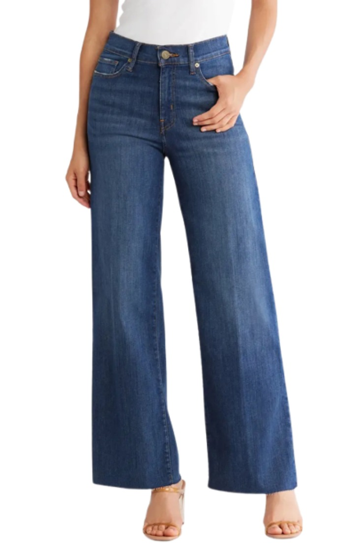Frame Slim Palazzo Wide Leg Jeans